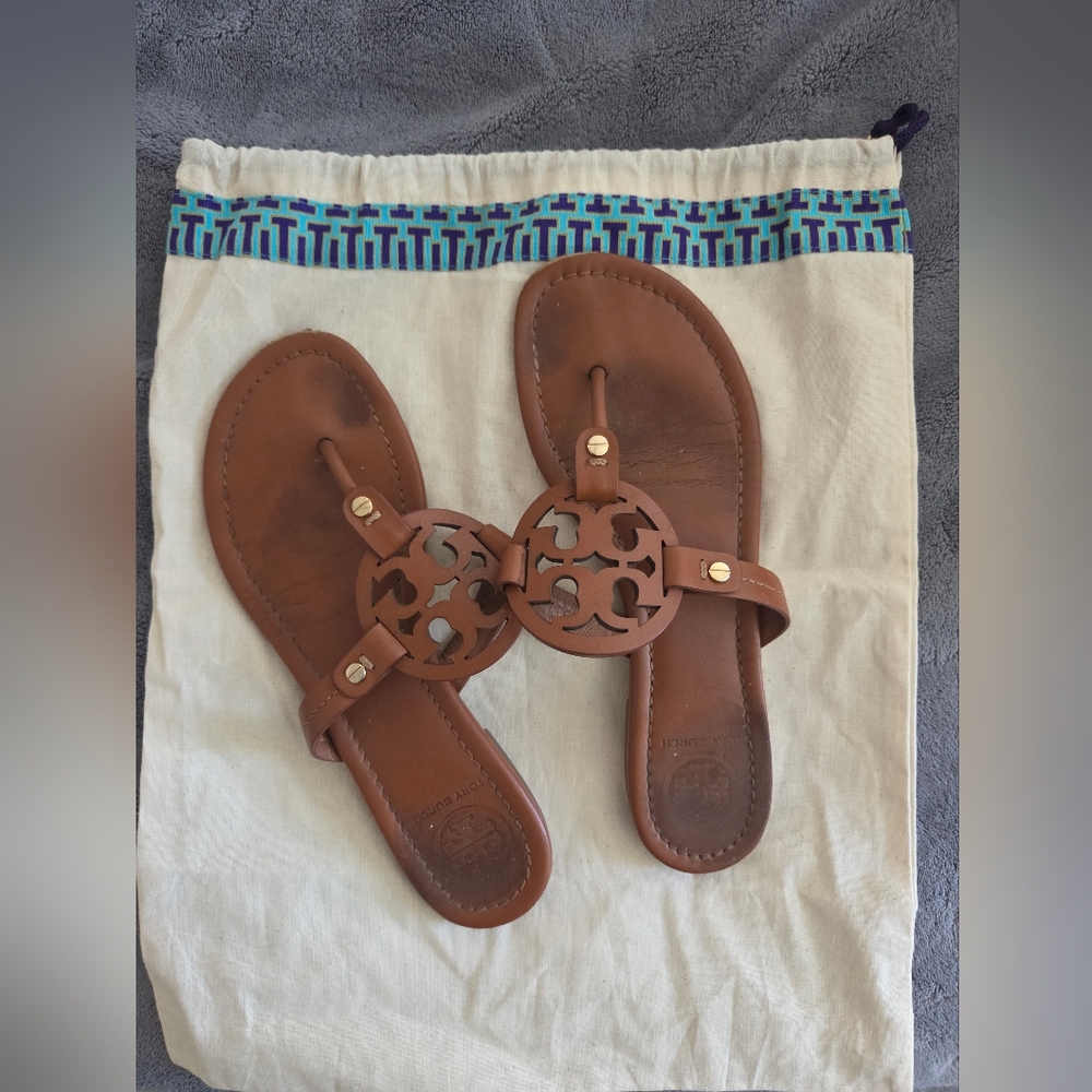 Tory Burch Brown Miller Sandals